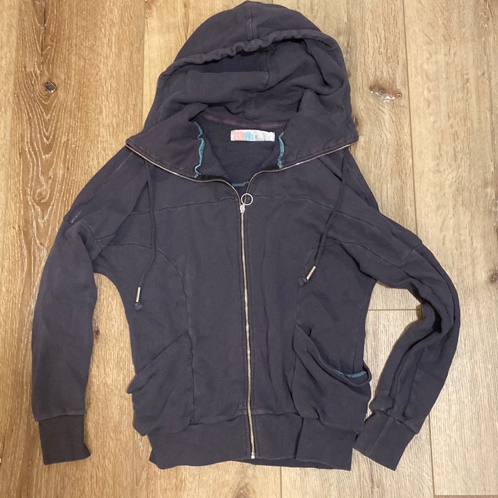 Free People Beach slouchy cotton hoodie, size XS